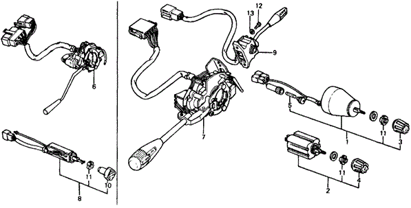 ELECTRICAL / EXHAUST / HEATER / FUEL/SWITCH (2) for 1977 Honda CIVIC COUPE #1