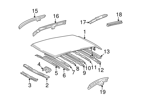 RX300 ROOF & COMPONENTS 2
