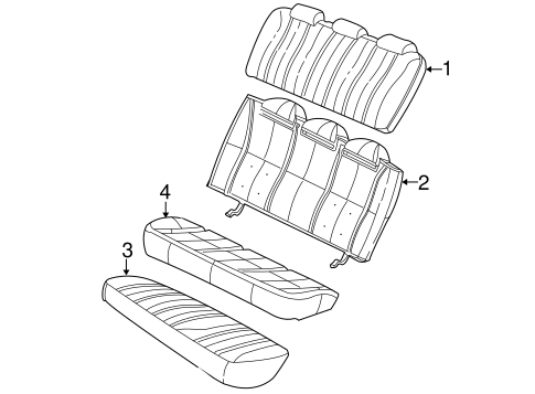 Impala REAR SEAT COMPONENTS