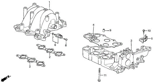 LEGEND SEDAN INTAKE MANIFOLD (86-87)