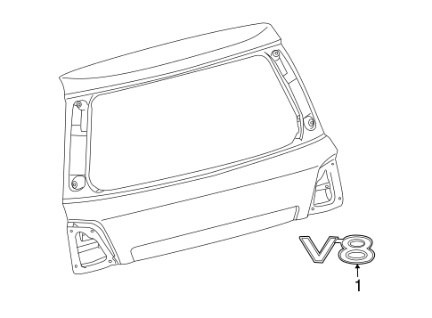 Land Cruiser EXTERIOR TRIM - TAIL GATE