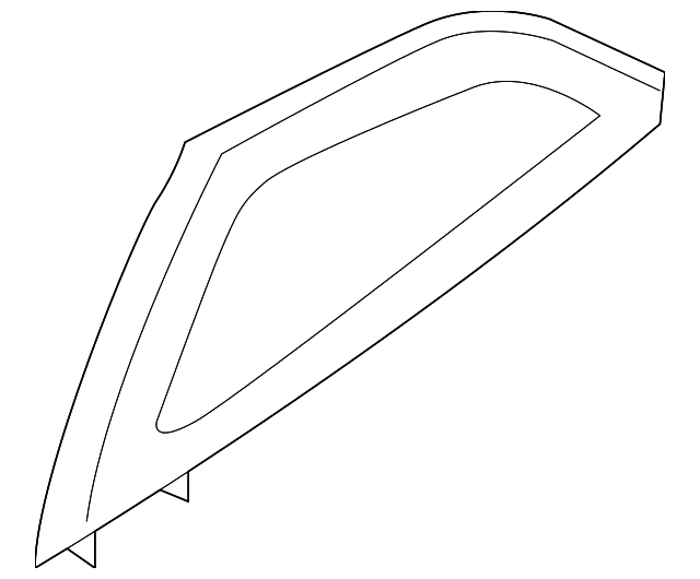 68234216AA Деталь QTR GLASS, LEFT