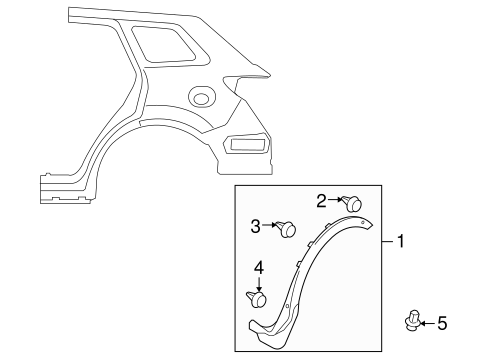 CX-9 EXTERIOR TRIM - QUARTER PANEL