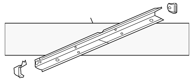 23458872 Деталь INNER ROCKER, RIGHT