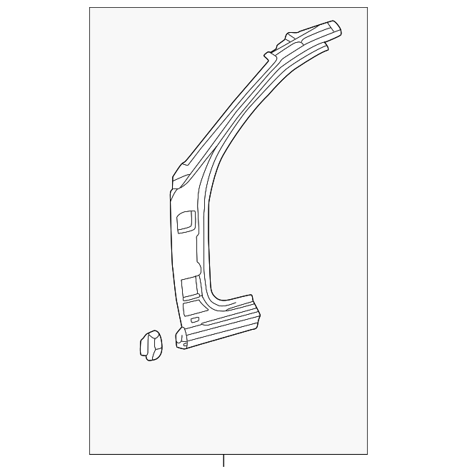 163-630-06-10 Деталь HINGE PILLAR, RIGHT