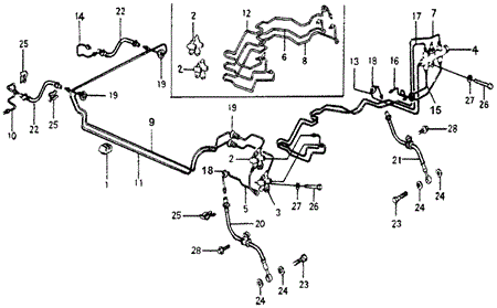 CHASSIS/BRAKE HOSE - BRAKE PIPE for 1978 Honda ACCORD HATCHBACK #1