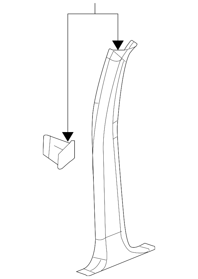 15158054 Деталь CENTER PLR TRIM, LEFT