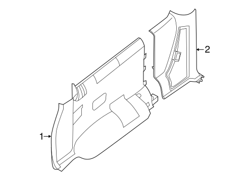 NV2500 INTERIOR TRIM - SIDE PANEL