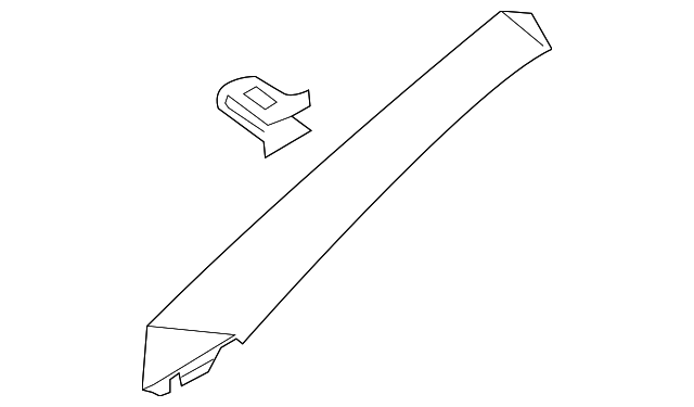 76912-CD00D Деталь WINDSHIELD PILLAR TRIM, LEFT