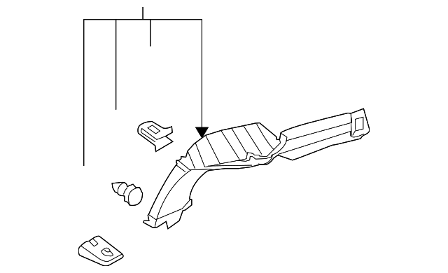 76934-CD001 Деталь UPR CTR PLR TRIM, RIGHT