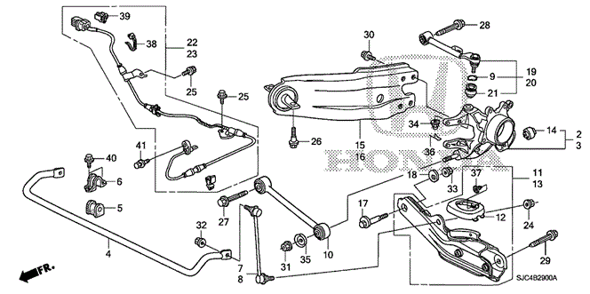 CHASSIS/REAR STABILIZER - REAR LOWER ARM for 2011 Honda RIDGELINE #1
