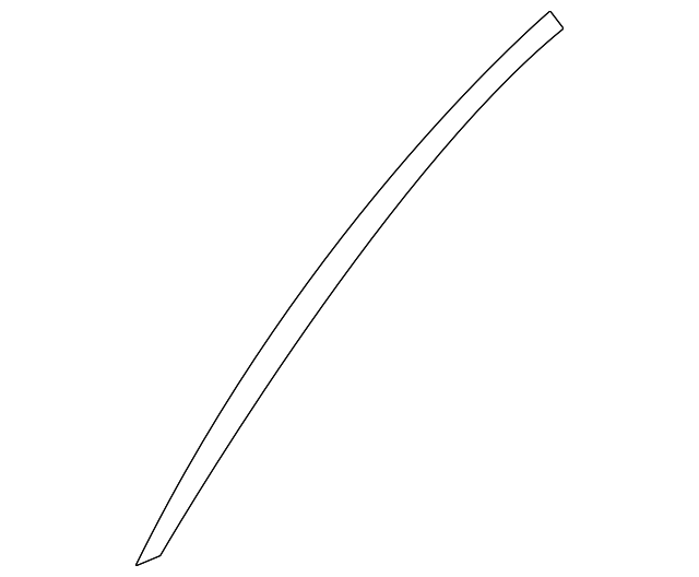 207-673-07-83 PILLAR MOLDING, LEFT