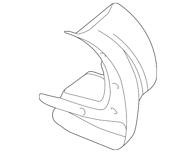 MR606251 Деталь MUD GUARD, LEFT