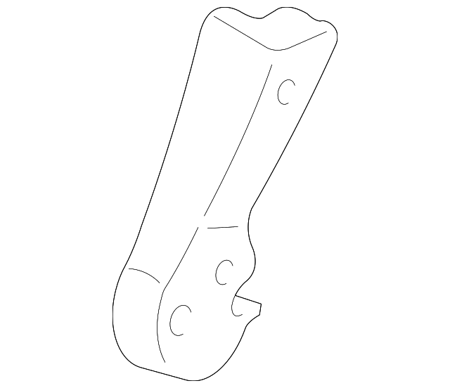 81757-S3V-A12ZB Деталь COVER, L. MIDDLE SEAT BRACKET *YR203L* (