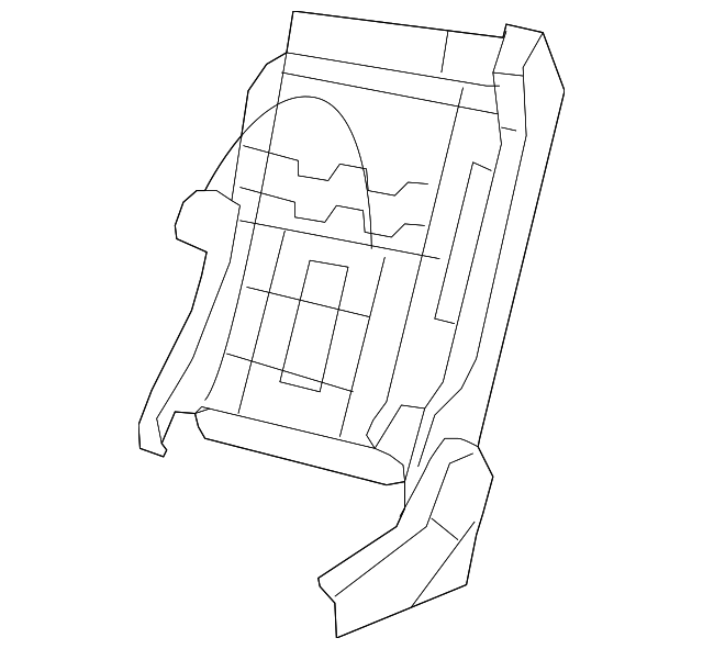 68024724AA Деталь SEAT BACK FRAME, RIGHT