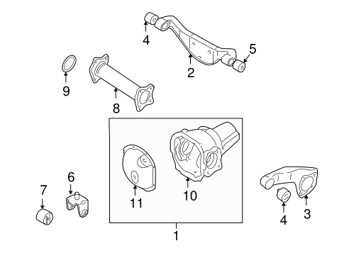 Montero FRONT AXLE & CARRIER