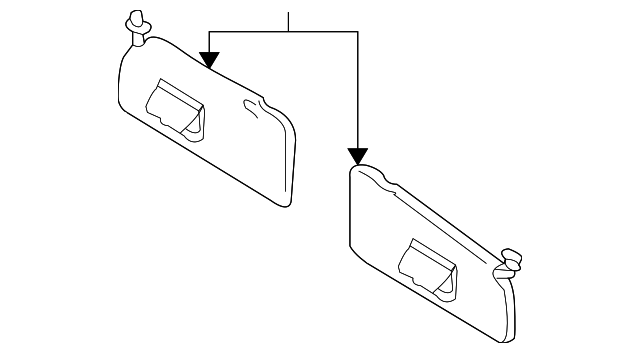 3L8Z7804105AAA Деталь SUNVISOR, LEFT