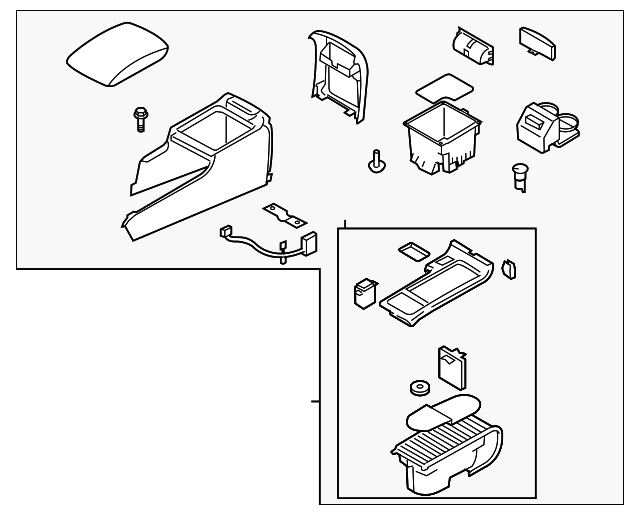 92111AG03AWA Деталь CONSOLE ASSY