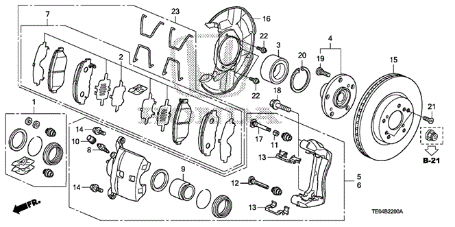 CHASSIS/FRONT BRAKE (1) for 2010 Honda ACCORD COUPE #1