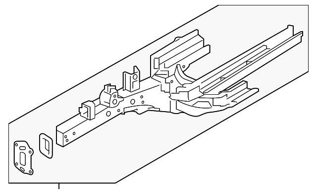 64601-2S450 Деталь LOWER RAIL, LEFT