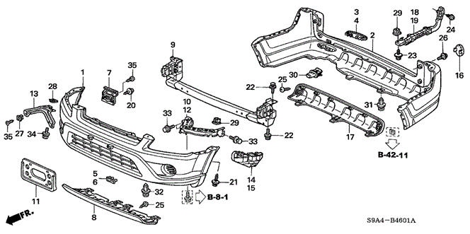 INTERIOR / BUMPER/BUMPER ('05) for 2005 Honda CR-V #1