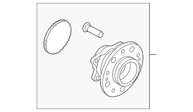 52710-3X000 HUB & BEARING, RIGHT