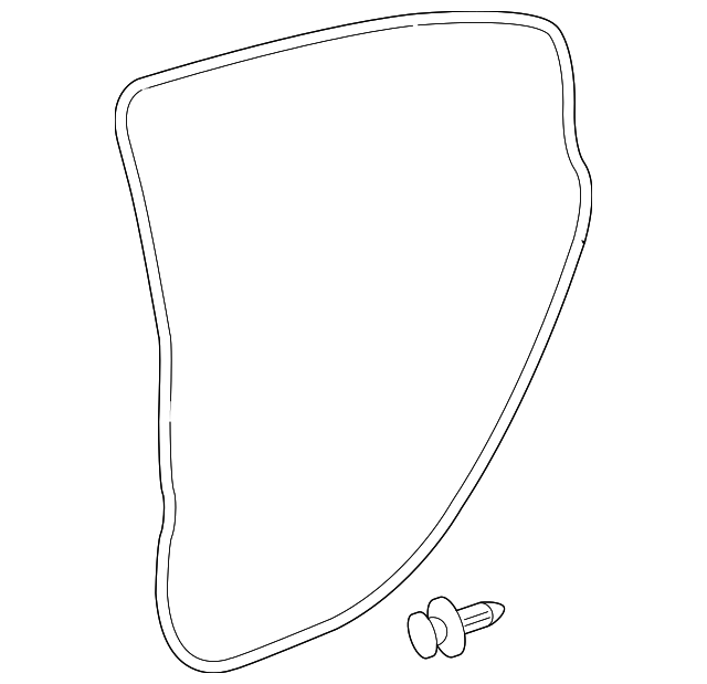13228155 Деталь DOOR W'STRIP, LEFT