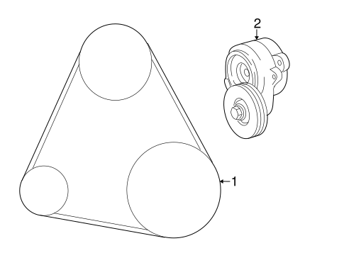 LS600h BELTS & PULLEYS