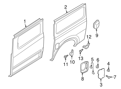 NV2500 EXTERIOR TRIM - SIDE PANEL 3