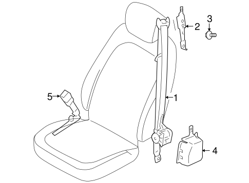 Azera FRONT SEAT BELTS