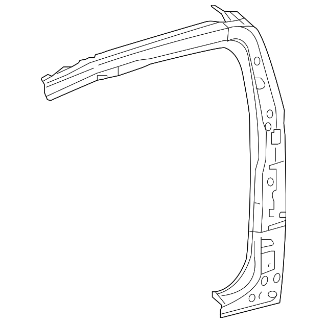 61502-04905 Деталь LOCK PILLAR, LEFT