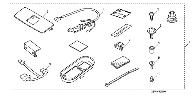 ACCESSORIES/HANDS FREE LINK ATTACHMENT KIT for 2009 Honda CR-V #1