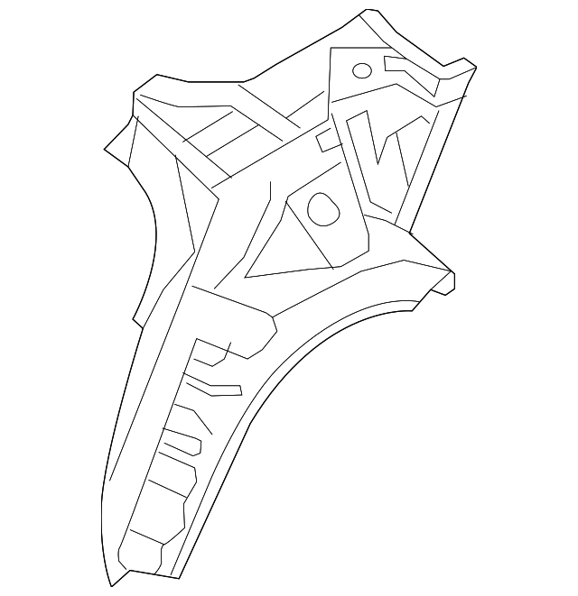 71620-3M000 Деталь INNER QTR PANEL, RIGHT