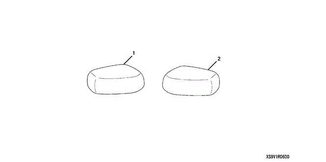 ACCESSORIES/DOOR MIRROR COVER for 2006 Honda PILOT #1