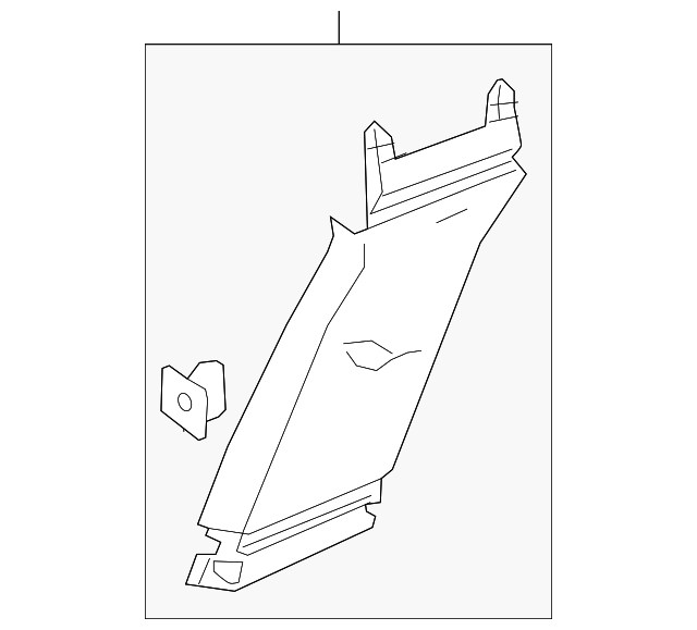 23374004 UPR CTR PLR TRIM, LEFT