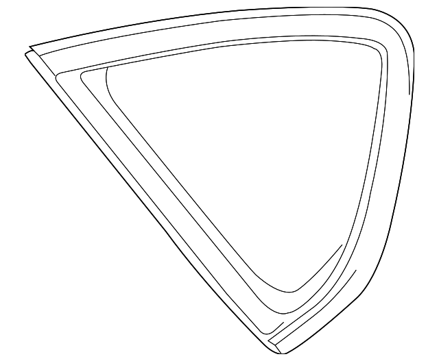 76830EG000 Деталь FIXED GLASS, RIGHT