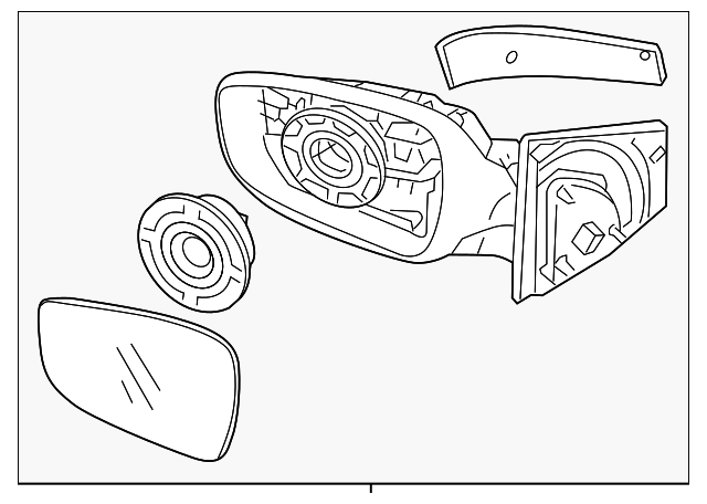 87620-A5380 MIRROR ASSY, RIGHT