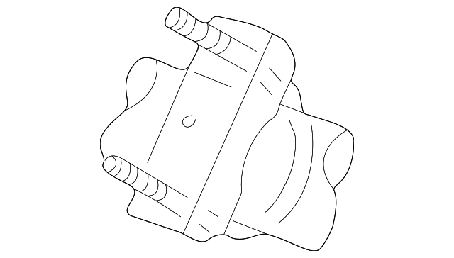 ZZP0-28-162 Деталь STABILIZER BAR MOUNT BRACKET, LEFT