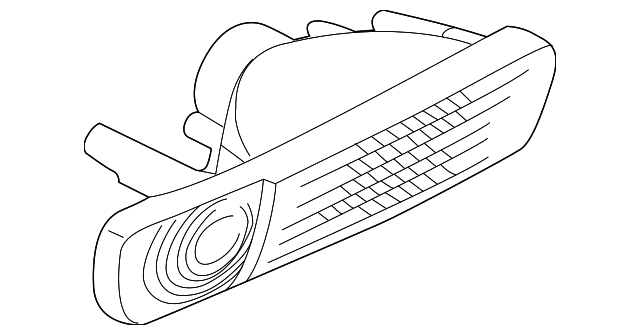 MR570087 Деталь LENS & HOUSING, LEFT