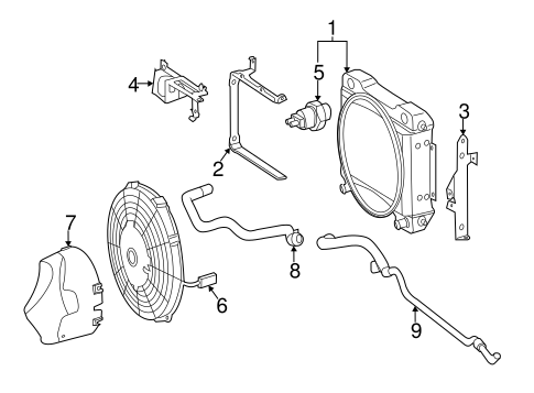 CL65 AMG RADIATOR & COMPONENTS