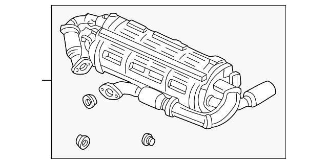 18030-SL0-J50 Деталь MUFFLER SET, EX.