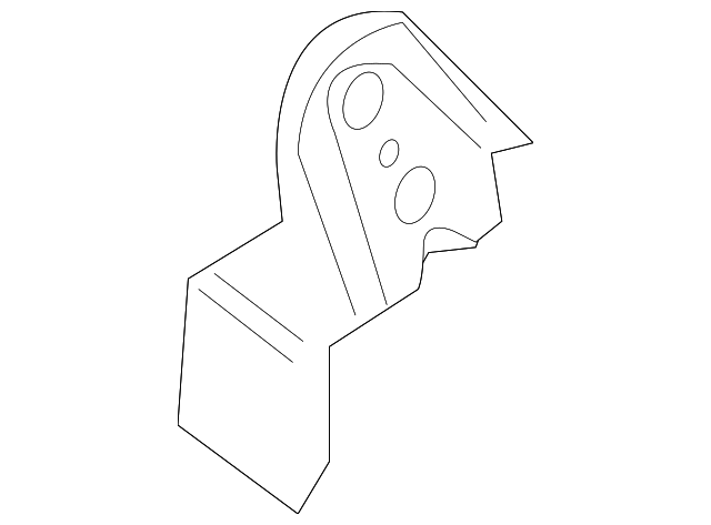 52-20-7-051-163 Деталь SEAT BACK PANEL BRACKET, LEFT