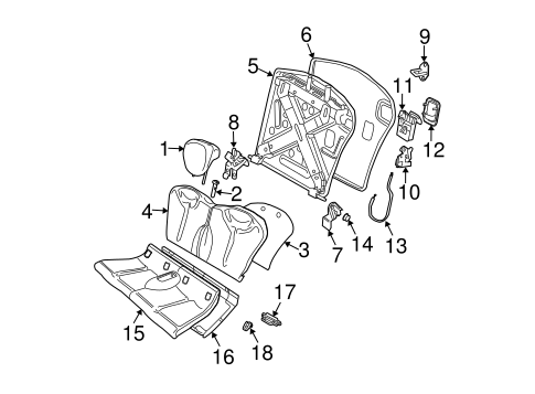 Cooper REAR SEAT COMPONENTS
