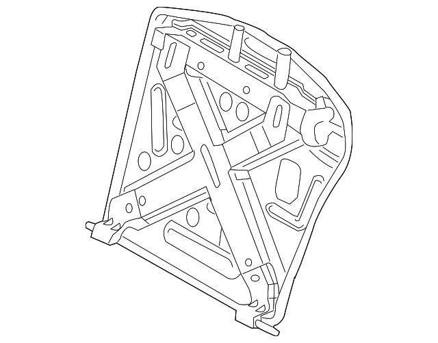 52-20-1-486-663 Деталь SEAT BACK FRAME, LEFT
