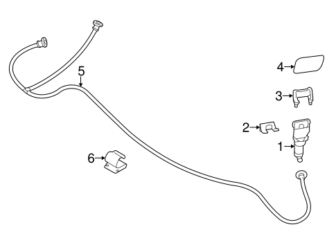 QX80 WASHER COMPONENTS