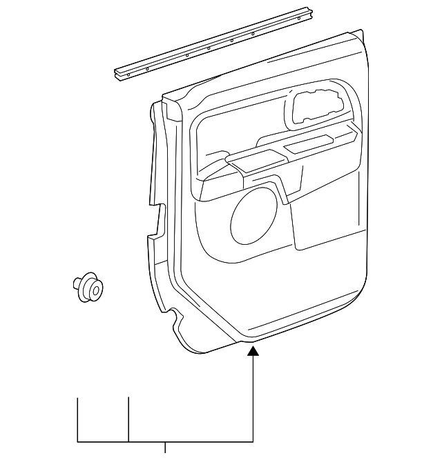 15932718 Деталь DOOR TRIM PANEL, LEFT