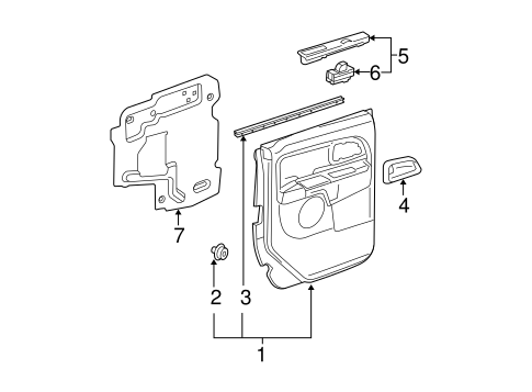 Colorado INTERIOR TRIM - REAR DOOR 2