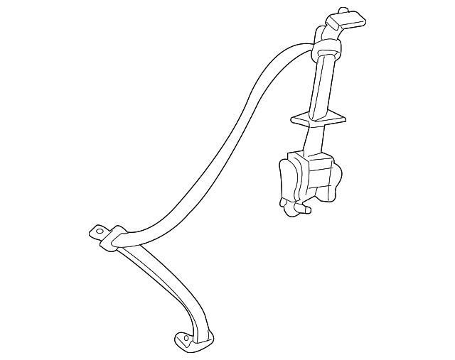 73570-08020-E0 Деталь BELT & RETRACTOR, LEFT
