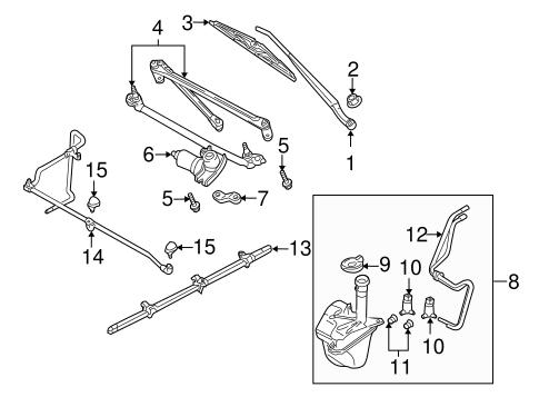 Tribute WIPER & WASHER COMPONENTS 3
