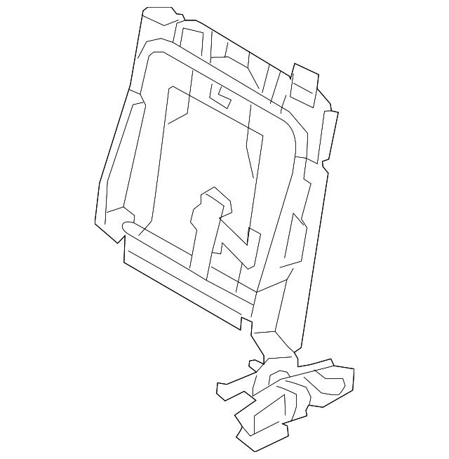 79203-48040 Деталь SEAT BACK FRAME, LEFT